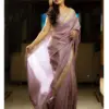 Designer Tissue Silk With Mirror Work fancy Saree